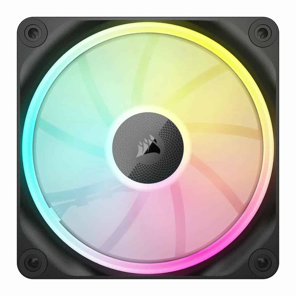 (image for) Corsair iCUE LINK LX120 RGB Black Triple 120mm PWM Fan Starter Kit 3 Pack